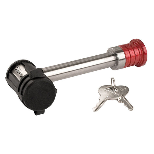 Master Lock 1469DAT Stainless Steel Barbell™ Extended Length Receiver Lock 5/8in (16mm) Wide-Keyed-Master Lock-1469DAT-MasterLocks.com