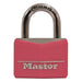 Master Lock 146D Covered Solid Body Padlock; Pink 1-9/16in (40mm) Wide-Keyed-Master Lock-146D-MasterLocks.com