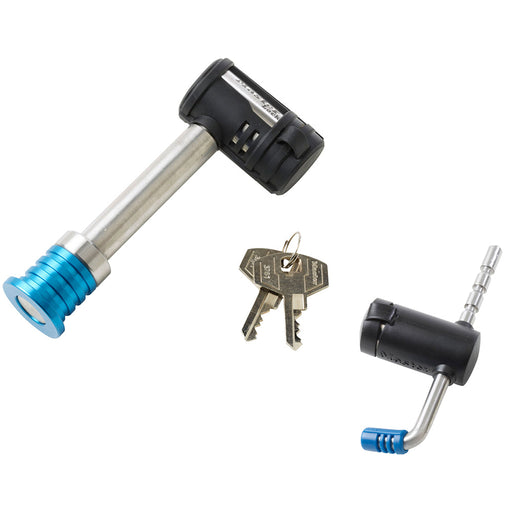 Master Lock 1481DAT Stainless Steel Receiver Lock with Adjustable Coupler Latch Lock 5/8in (16mm) Wide-Keyed-Master Lock-1481DAT-MasterLocks.com