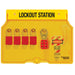 Master Lock 1482BP1106 4-Lock Padlock Station, Anodized Aluminum Padlocks-Keyed-Master Lock-1482BP1106-MasterLocks.com