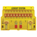 Master Lock 1483BP410 10-Lock Padlock Station, Zenex™ Thermoplastic Padlocks-Keyed-Master Lock-1483BP410-MasterLocks.com
