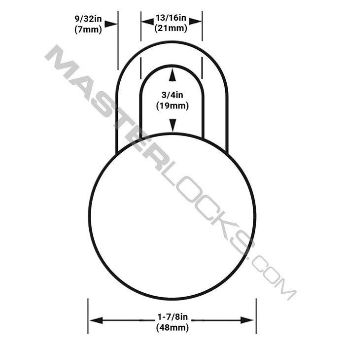 Master Lock 1530DCM Combination Dial Padlock with Aluminum Cover; Assorted Colors 1-7/8in (48mm) Wide-Combination-Master Lock-1530DCM-MasterLocks.com
