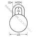 Master Lock 1530DCM Combination Dial Padlock with Aluminum Cover; Assorted Colors 1-7/8in (48mm) Wide-Combination-Master Lock-1530DCM-MasterLocks.com