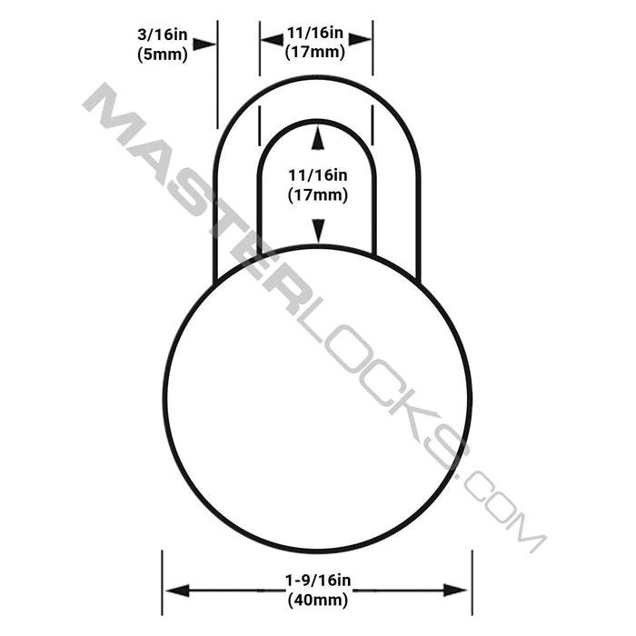 Master Lock 1533TRI Combination Dial Padlock; Assorted Colors; 3 Pack 1-9/16in (40mm) Wide-Combination-Master Lock-1533TRI-MasterLocks.com