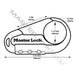 Master Lock 1548DCM Set Your Own Combination Backpack Lock; Assorted Colors-Combination-Master Lock-1548DCM-MasterLocks.com
