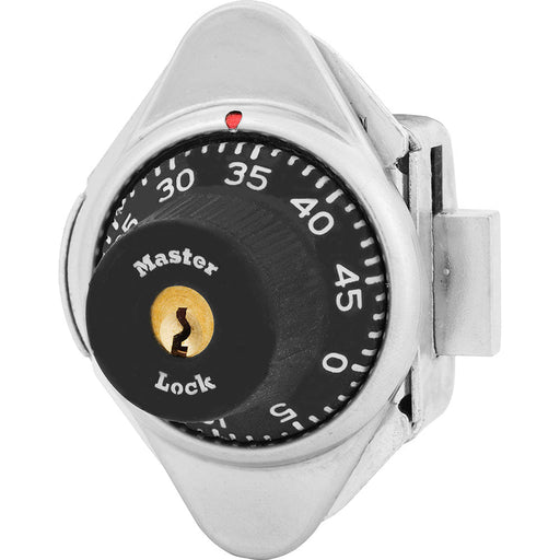 Master Lock 1631MD Built-In Combination Lock with Metal Dial for Lift Handle Lockers - Hinged on Left-Master Lock-Black-1631MD-MasterLocks.com