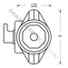 Master Lock 1695MKADA ADA Compliant Built-In Combination Lock for Wrap-Around-Latch™ Lockers - Hinged on Right-Combination-Master Lock-1695MKADA-MasterLocks.com