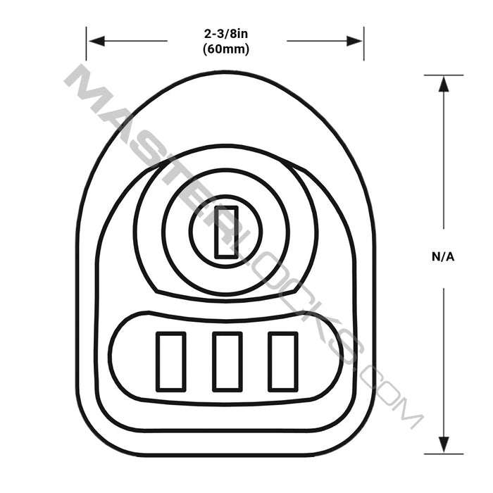 Master Lock 3630 Multi-User Mechanical Built-In Lock for Lift Handle Lockers - Hinged on the Right-Combination-Master Lock-3630-MasterLocks.com