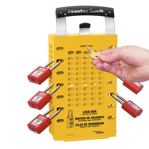 Master Lock 503 Latch Tight™ Group Lock Box, Wall-Mount or Portable-Other Security Device-Master Lock-503YLW-MasterLocks.com