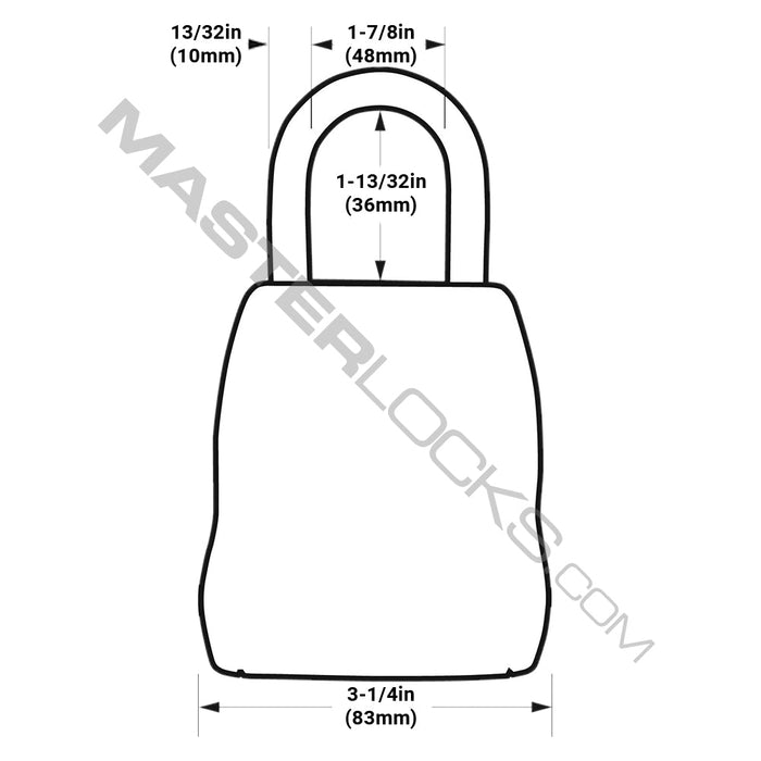 Master Lock 5400D Set Your Own Combination Portable Lock Box 3-1/4in (83mm) Wide-Combination-Master Lock-5400D-MasterLocks.com