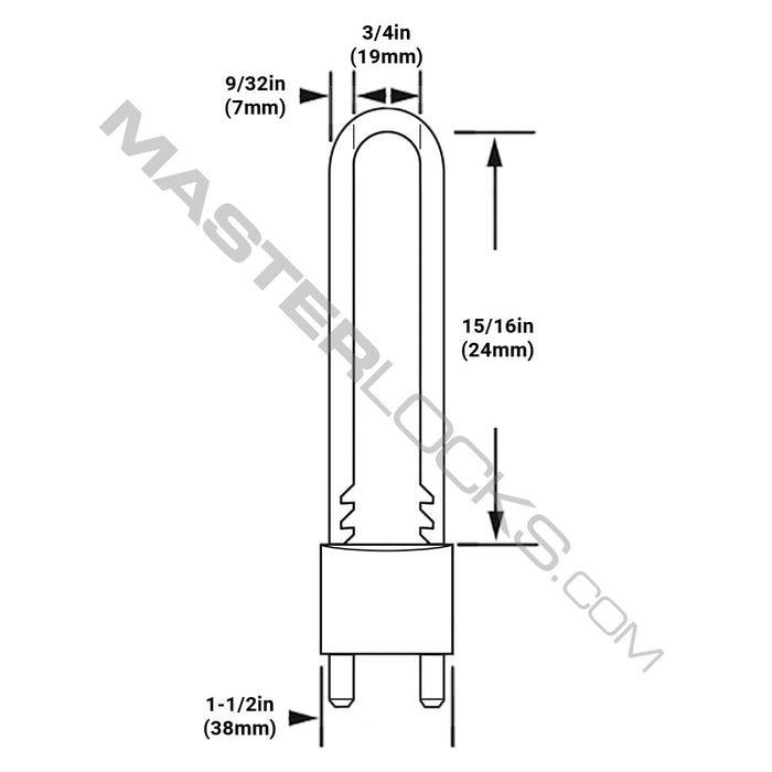 Master Lock 575DPF Solid Brass Body Padlock 1-1/2in (38mm) Wide-Keyed-Master Lock-575DPF-MasterLocks.com
