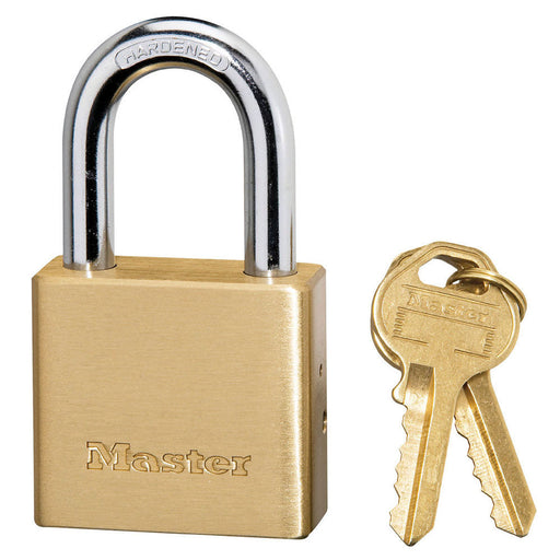 Master Lock 575DPF Solid Brass Body Padlock 1-1/2in (38mm) Wide-Keyed-Master Lock-575DPF-MasterLocks.com