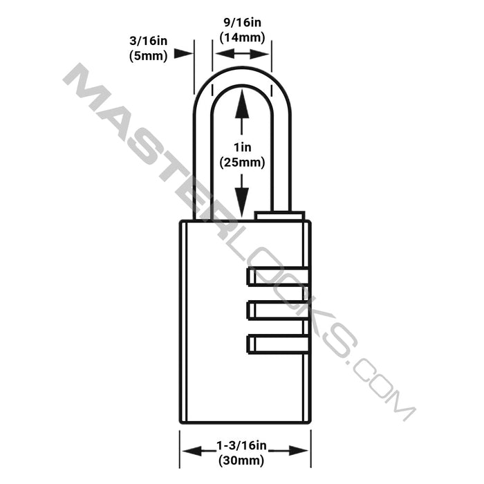 Master Lock 630D Set Your Own Combination Lock 1-3/16in (30mm) Wide-Combination-Master Lock-630D-MasterLocks.com