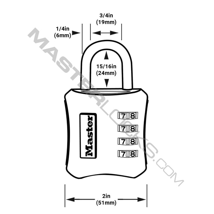 Master Lock 653D Set Your Own Combination Padlock 2in (51mm) Wide-Combination-Master Lock-653D-MasterLocks.com