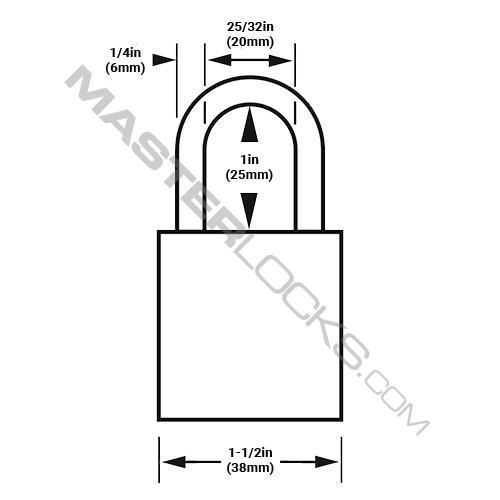 American Lock A1105PC Powder Coated Dual Colored Aluminum Padlock
