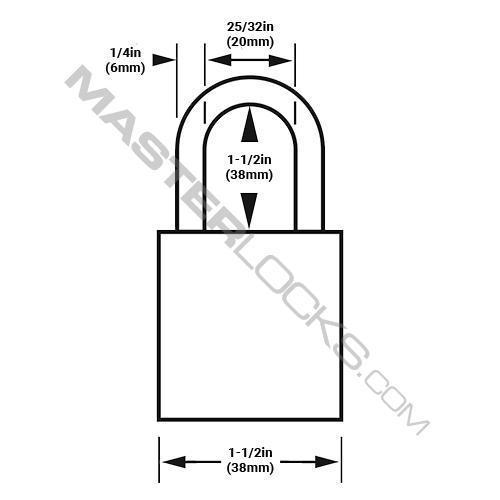American Lock A1166PC Aluminum Padlock