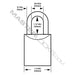 Master Lock 6840 ProSeries® Solid Brass Rekeyable Padlock 1-3/4in (44mm) Wide-Keyed-Master Lock-MasterLocks.com