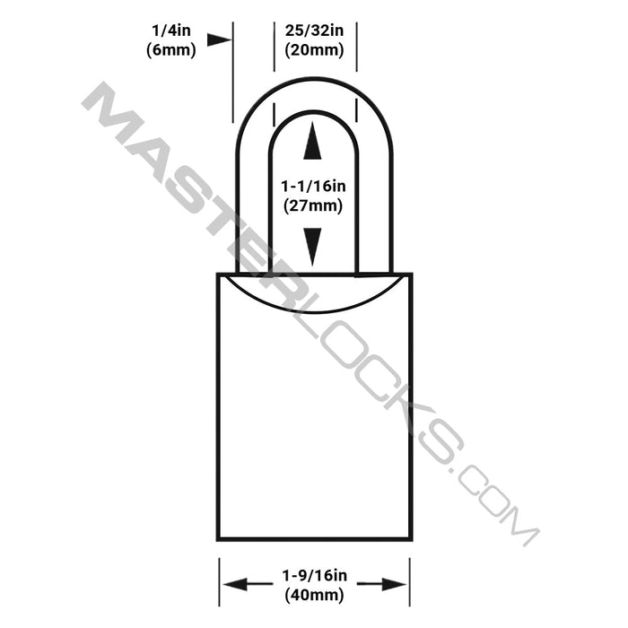 Master Lock 7030 ProSeries® Solid Steel Rekeyable Padlock 1-9/16in (40mm) Wide-Keyed-Master Lock-MasterLocks.com