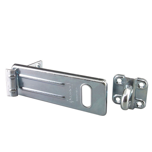 Master Lock 706D 6in (15cm) Long Zinc Plated Hardened Steel Hasp with Hardened Steel Locking Eye-Other Security Device-Master Lock-706D-MasterLocks.com