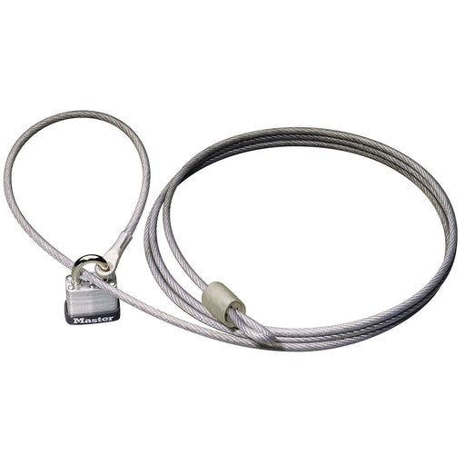 Master Lock 715DAT 7ft (2.1m) Car Cover Cable with Laminated Steel Padlock-Keyed-Master Lock-715DAT-MasterLocks.com
