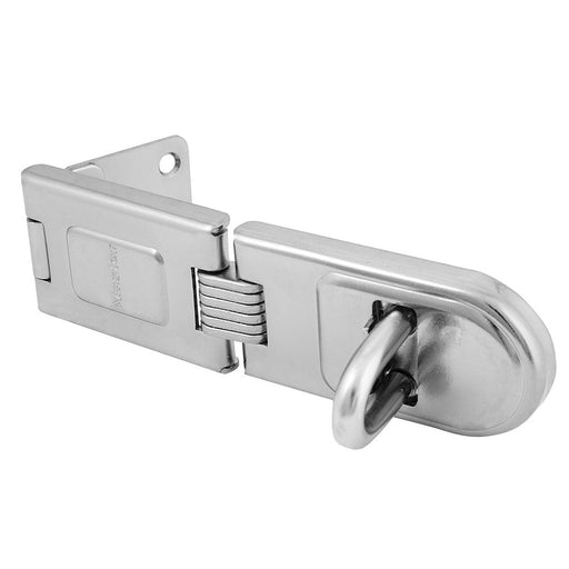 Master Lock 720DPF 6-1/4in (16cm) Long Zinc Plated Hardened Steel Single Hinge Hasp-Other Security Device-Master Lock-720DPF-MasterLocks.com