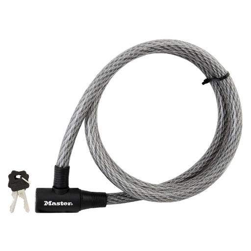 Master Lock 8155DCC 6ft (1.8m) Long x Diameter Keyed Cable Lock 5/8in (15mm) Wide-Keyed-Master Lock-8155DCC-MasterLocks.com
