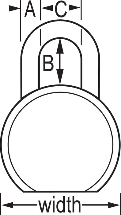 Master Lock 930DLHPF 2-1/2in (64mm) Wide Solid Steel Body Padlock with 2in (51mm) Shackle-Keyed-Master Lock-930DLHPF-MasterLocks.com