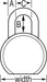 Master Lock 930DLHPF 2-1/2in (64mm) Wide Solid Steel Body Padlock with 2in (51mm) Shackle-Keyed-Master Lock-930DLHPF-MasterLocks.com