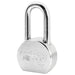 American Lock A701 2-1/2in (64mm) Solid Steel Rekeyable Padlock, Chrome Plated, with 2in (51mm) Shackle-Keyed-American Lock-Keyed Different-A701-MasterLocks.com