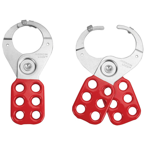 American Lock ALO802 Tabbed Steel Lockout Hasp, Jaw Clearance 1-1/2in (38mm) Wide-Other Security Device-American Lock-ALO802-MasterLocks.com