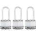 Master Lock M1XTRIHC 1-3/4in (44mm) Wide Magnum® Laminated Steel Padlock ; 3 Pack-Master Lock-M1XTRILHHC-MasterLocks.com