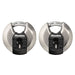 Master Lock M40XTHC 2-3/4in (70mm) Wide Magnum® Stainless Steel Discus Padlock with Shrouded Shackle; 2 Pack-Master Lock-M40XTHC-MasterLocks.com