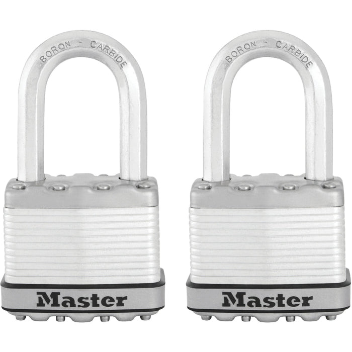Master Lock M5XTHC 2in (51mm) Wide Magnum® Laminated Steel Padlock; 2 Pack-Master Lock-1-1/2in-M5XTLFHC-MasterLocks.com