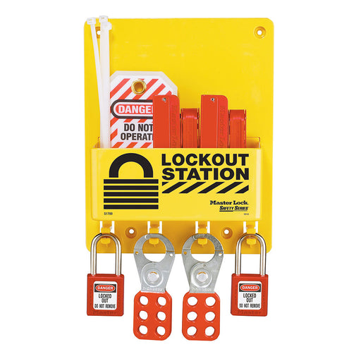Master Lock S1720E410 Compact Lockout Center, Circuit Breaker Lockout, Zenex™ Thermoplastic Padlocks-Keyed-Master Lock-S1720E410-MasterLocks.com