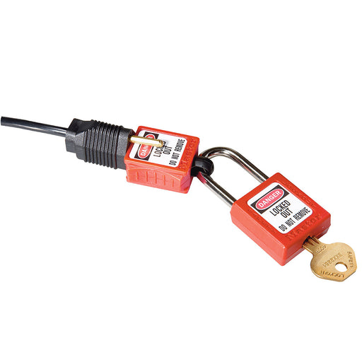 Master Lock S2005 Compact Plug Prong Lockout, 110-120 Volt Plugs-Other Security Device-Master Lock-S2005-MasterLocks.com