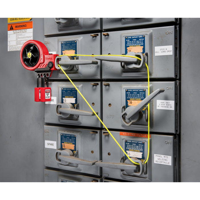 Master Lock S866 Retractable Cable Lockout Device with Nylon Core Cable-Other Security Device-Master Lock-S866-MasterLocks.com