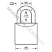 Master Lock 4120 V-Line Brass Padlock 3/4in (19mm) Wide-Keyed-Master Lock-MasterLocks.com