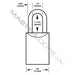 Master Lock 7053 Pro Series® Recodable Solid Steel Padlock 2" (51mm) Wide-Keyed-Master Lock-7053-MasterLocks.com