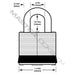 Master Lock 2 Laminated Brass Padlock 1-3/4in (44mm) Wide-Keyed-Master Lock-MasterLocks.com