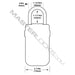 Master Lock 5424D Set Your Own Combination Light Up Dial Portable Lock Box 2-7/8in (72mm) Wide-Combination-Master Lock-5424D-MasterLocks.com