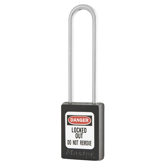 Master Lock S33LT Global Zenex™ Thermoplastic Safety Padlock 1-3/8in (35mm) Wide with 3in (76mm) Shackle, Non-Key Retaining