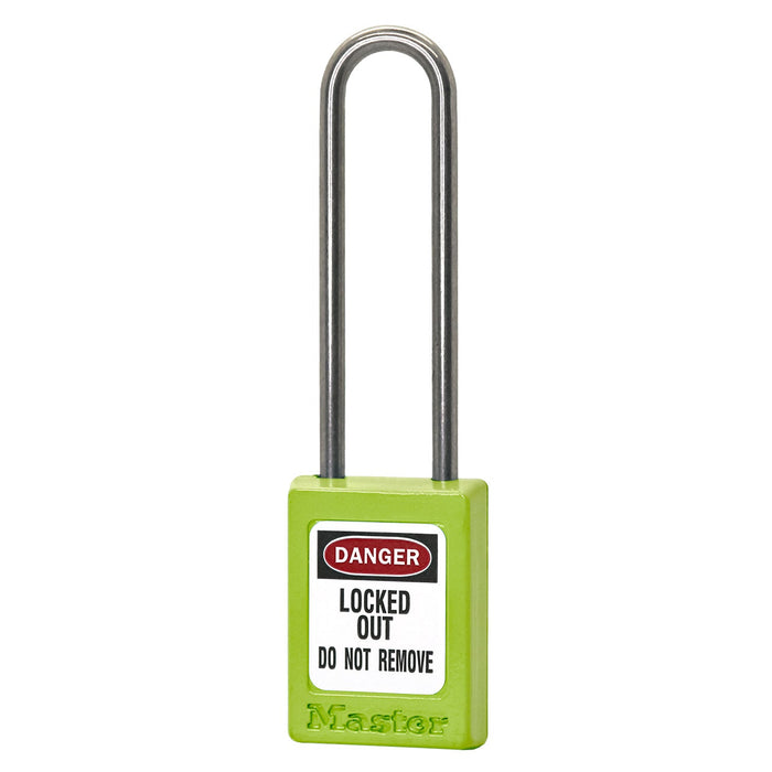 Master Lock S33LT Global Zenex™ Thermoplastic Safety Padlock 1-3/8in (35mm) Wide with 3in (76mm) Shackle, Non-Key Retaining