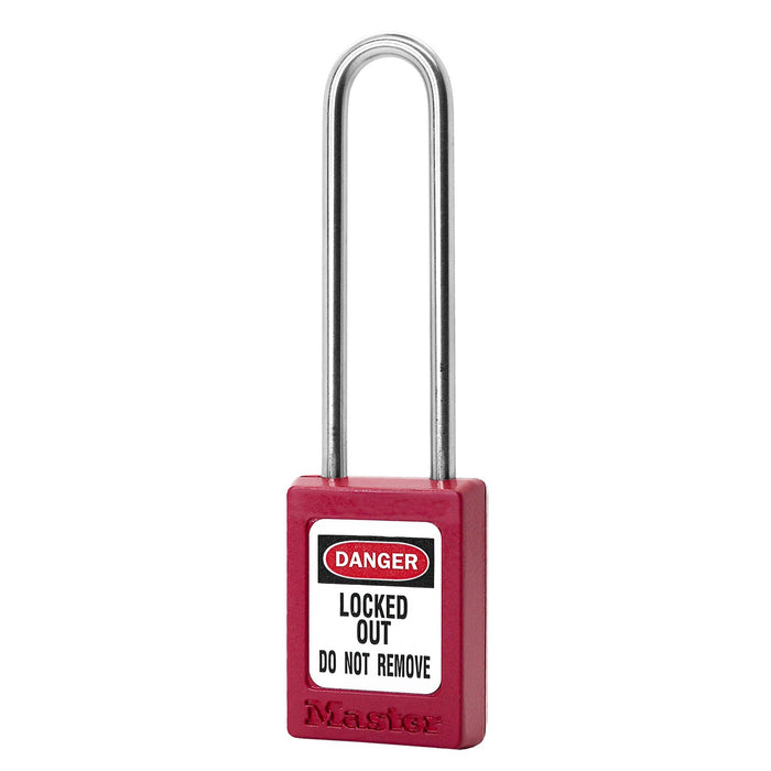 Master Lock S33LT Global Zenex™ Thermoplastic Safety Padlock 1-3/8in (35mm) Wide with 3in (76mm) Shackle, Non-Key Retaining