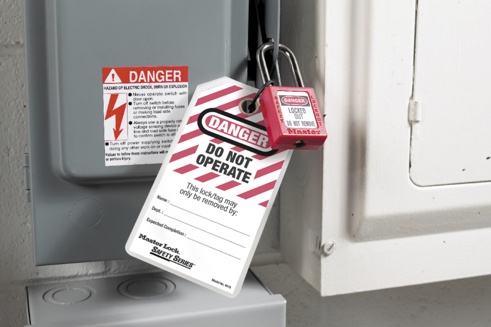 Master Lock 410 Zenex™ Thermoplastic Safety Padlock, 1-1/2in (38mm) Wide with 1-1/2in (38mm) Tall Shackle-Keyed-Master Lock-MasterLocks.com