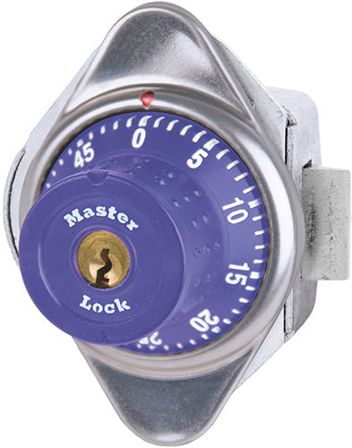 Master Lock 1655MD Built-In Combination Lock with Metal Dial for Horizontal Latch Box Lockers - Hinged on Left-Master Lock-Purple-1655MDPRP-MasterLocks.com