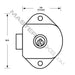 Master Lock 1710 Built-In Manual Deadbolt Keyed Lock for Lift Hande, Single Point Horizontal Latch and Box Lockers-Keyed-Master Lock-MasterLocks.com