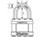 Master Lock M5 Commercial Magnum Laminated Steel Padlock with Stainless Steel Body Cover 2in (51mm) Wide-Keyed-Master Lock-MasterLocks.com