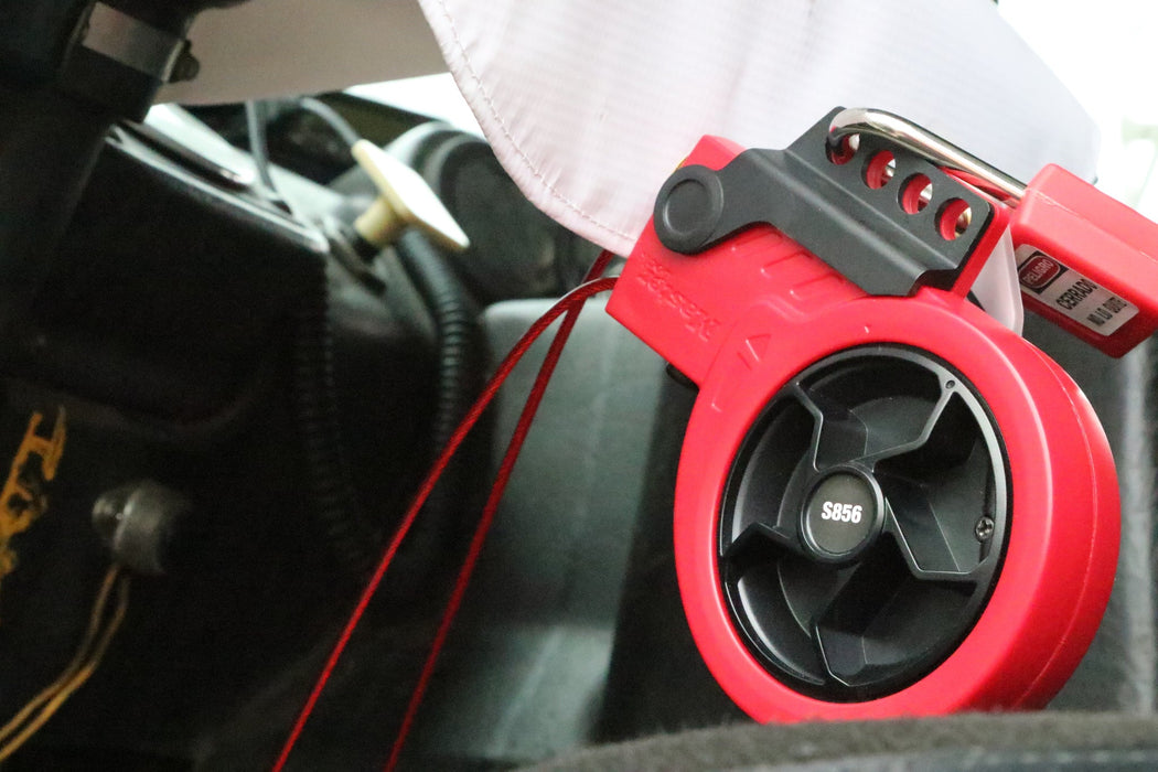 Master Lock S856 Retractable Cable Lockout Device with Steel Core Cable-Other Security Device-Master Lock-S856-MasterLocks.com