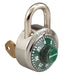Master Lock 1525 General Security Combination Padlock with Key Control Feature and Colored Dial 1-7/8in (48mm) Wide-1525-Master Lock-Green-1525GRN-MasterLocks.com