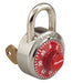 Master Lock 1525 General Security Combination Padlock with Key Control Feature and Colored Dial 1-7/8in (48mm) Wide-1525-Master Lock-Red-1525RED-MasterLocks.com